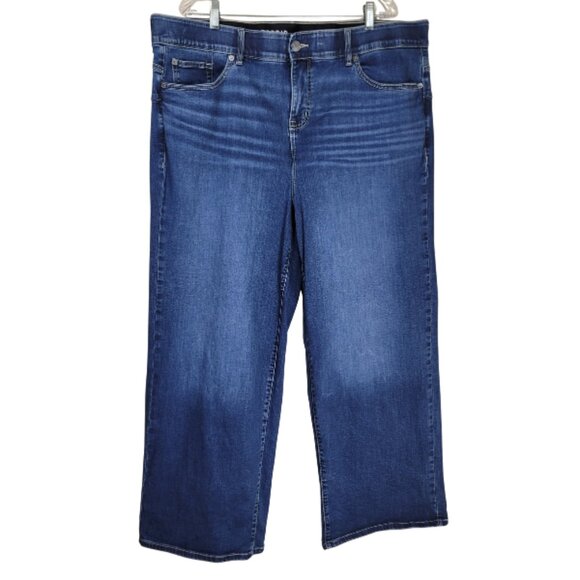 Torrid Bombshell Wide Leg Super Soft Jeans Women's High Rise Plus Size Stretch - Picture 1 of 10